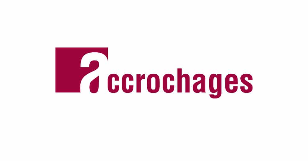 Logo Accrochages - agenda culturel - Haymoz design