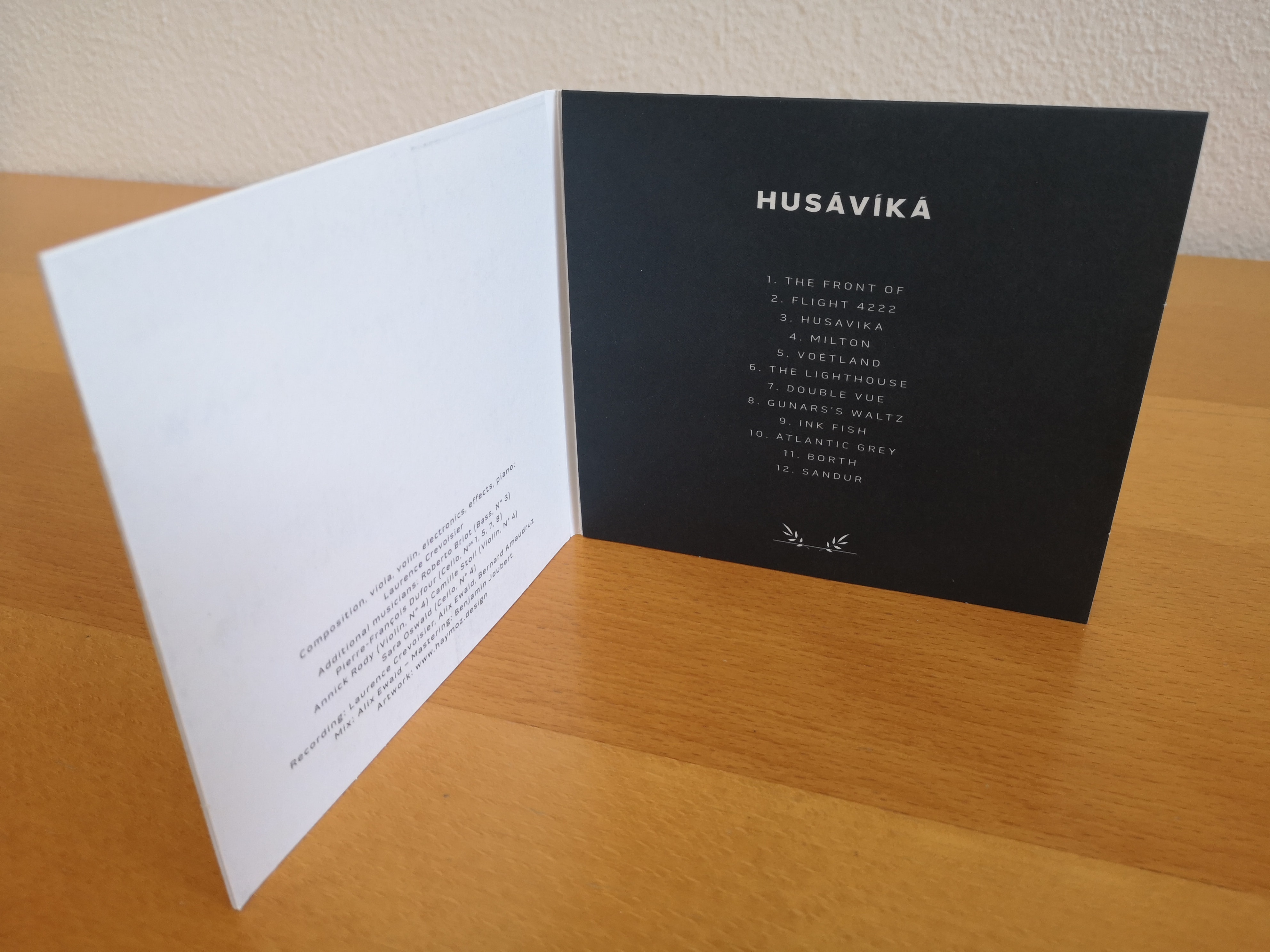 Design de CD -  Laurence Crevoisier - Album  Husavika