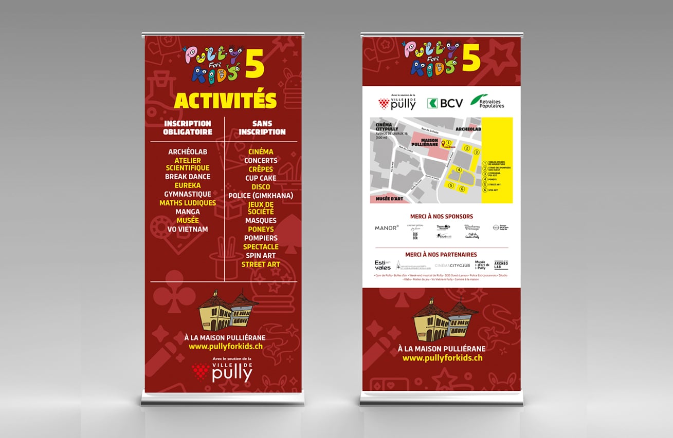 Pully for Kids 5 - Le festval des 4-12 ans - communication - Haymoz design