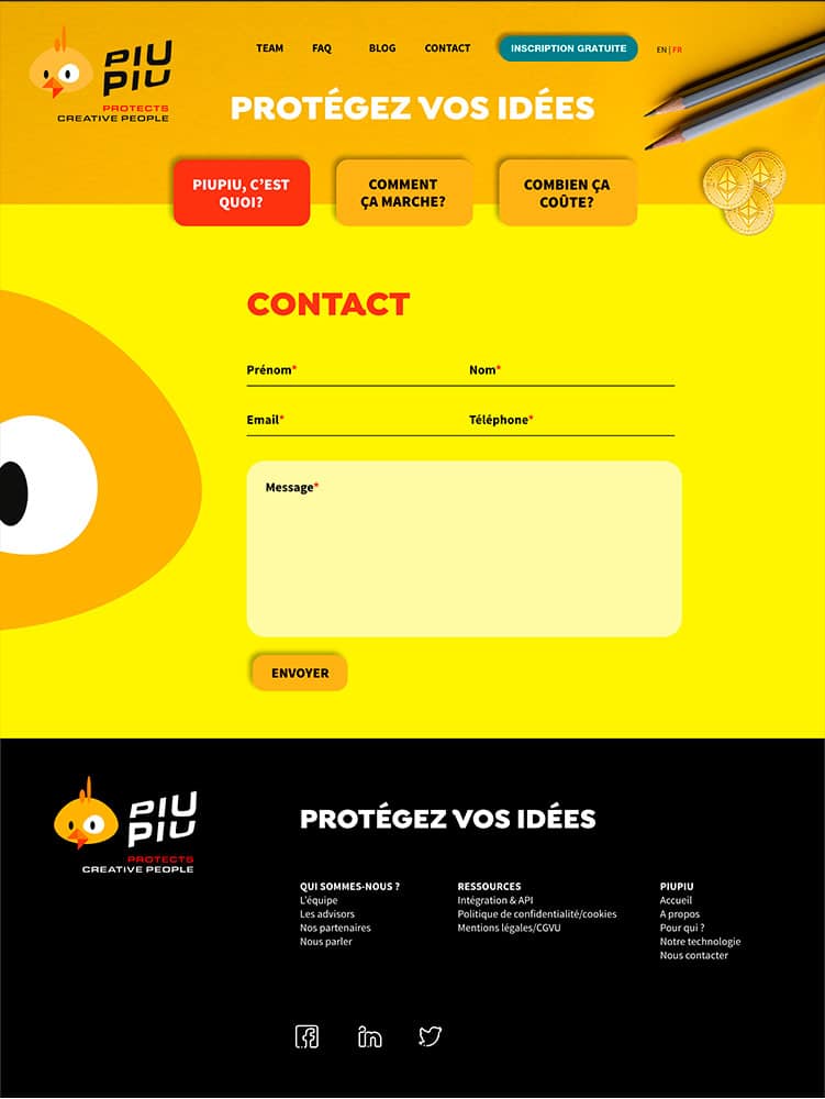 piupiu protects your rights by using the blockchain - Coming soon