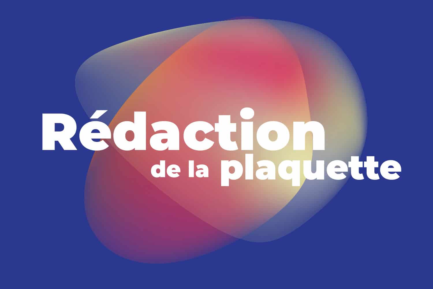 Choix du design d'une plaquette commerciale