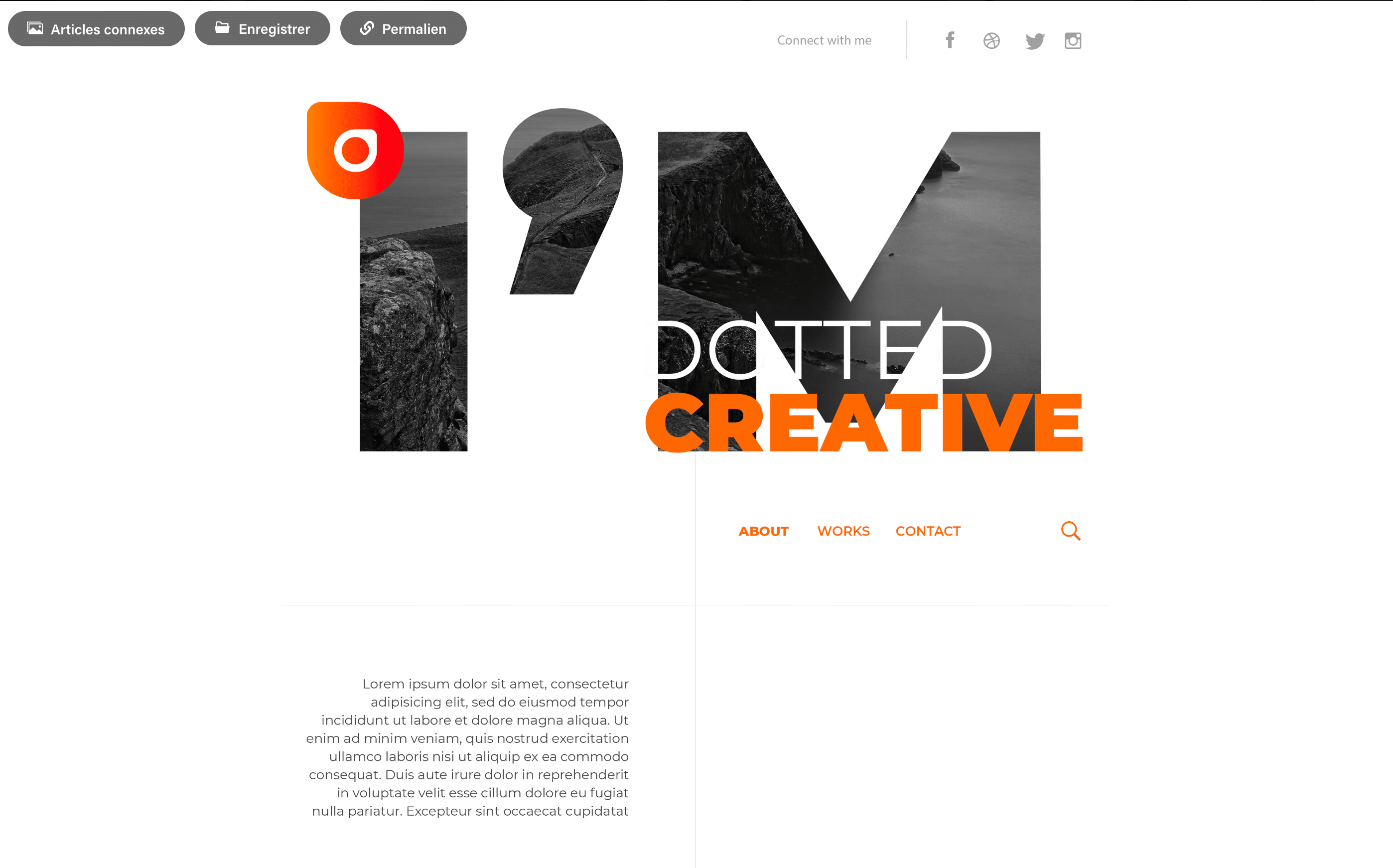 Web design minimaliste