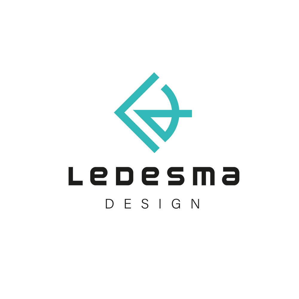 Branding et identité visuelle de Ledesma, entreprise de design d'Aurélie Ledesma, Lausanne