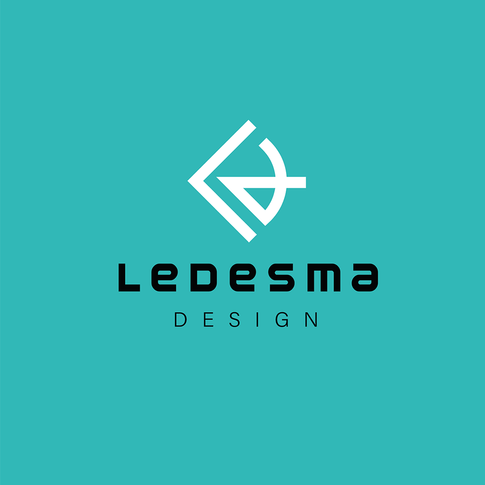 Branding et identité visuelle de Ledesma, entreprise de design d'Aurélie Ledesma, Lausanne