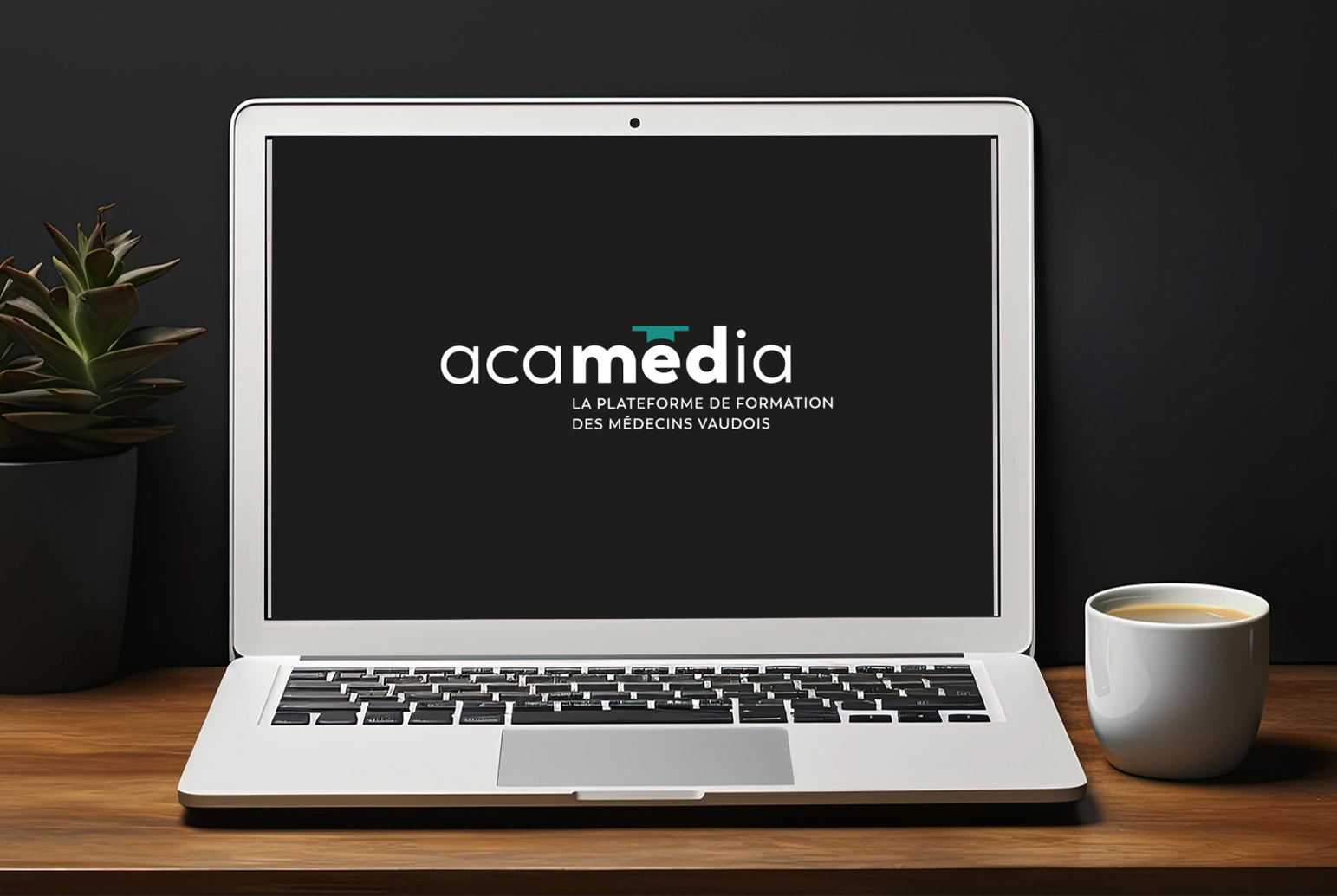 Branding et identité visuelle d'Acamedia, plateforme  de formation en ligne des médecins vaudois