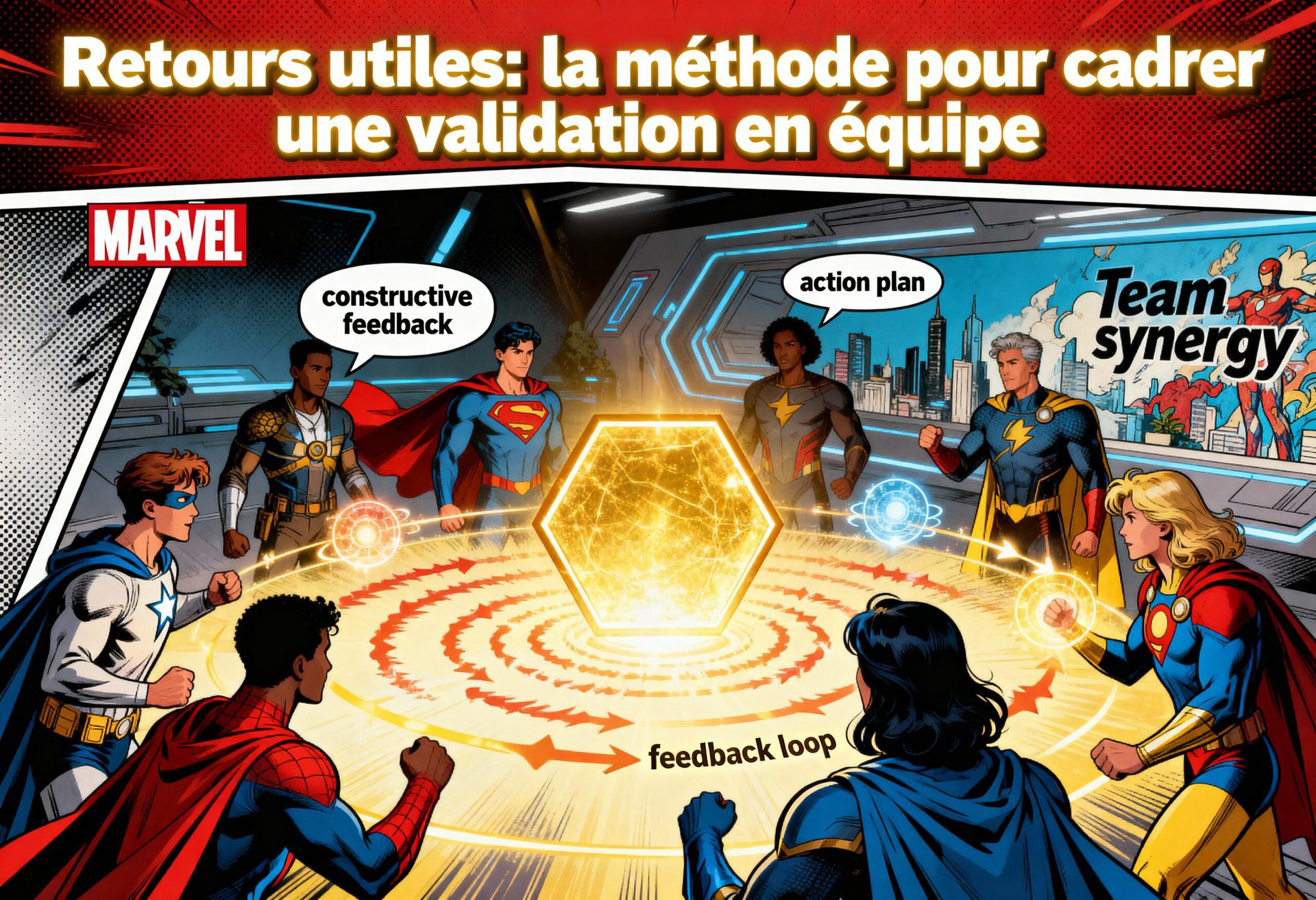 retours utiles  pour cadrer une validation en  équipe