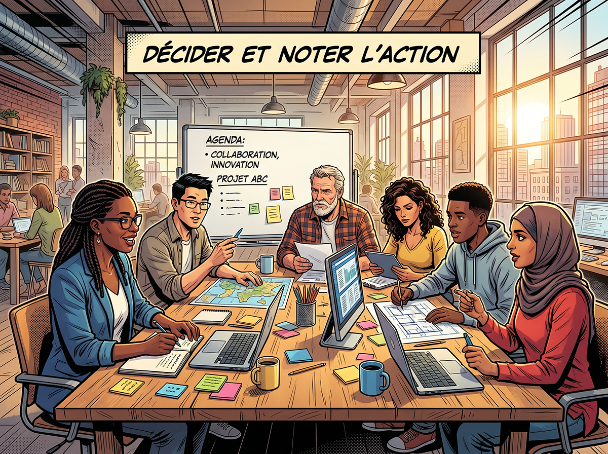 Décider et noter l'action